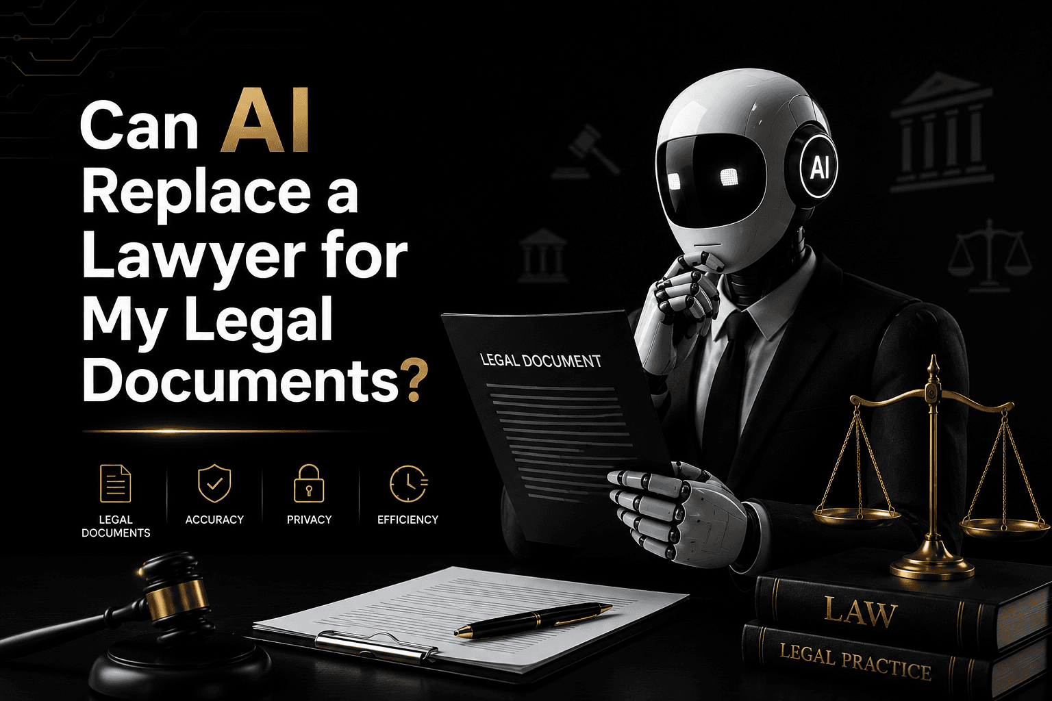 Can AI Replace a Lawyer for Legal Documents? A Practical Case-Study View