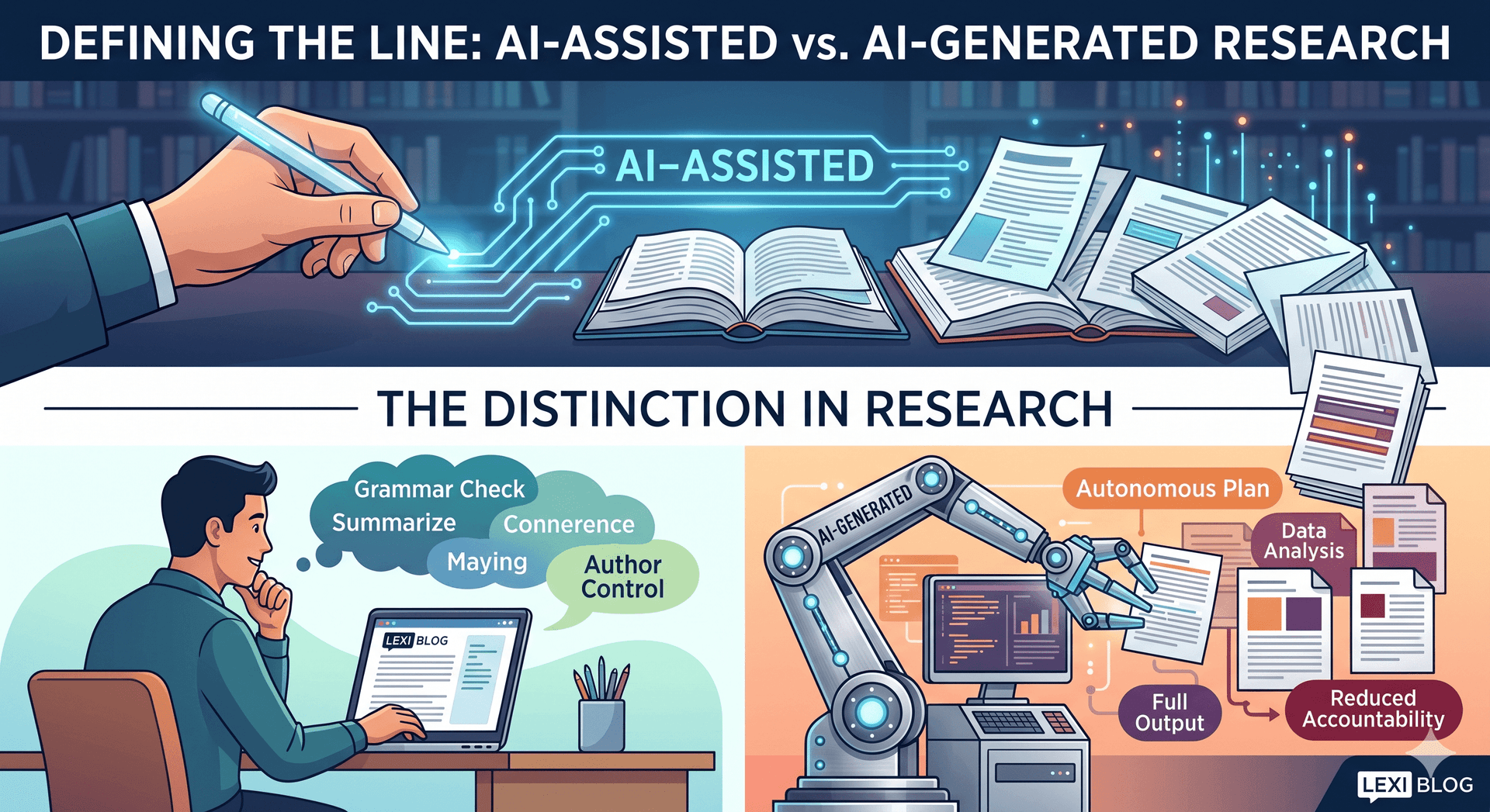 AI-Assisted vs AI-Generated Papers: Control, Credibility, and the Future of Research
